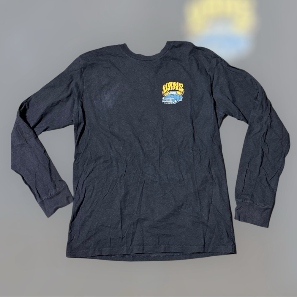 Boy’s Vans Black Long Sleeve Graphic Tee Size XL (14+)